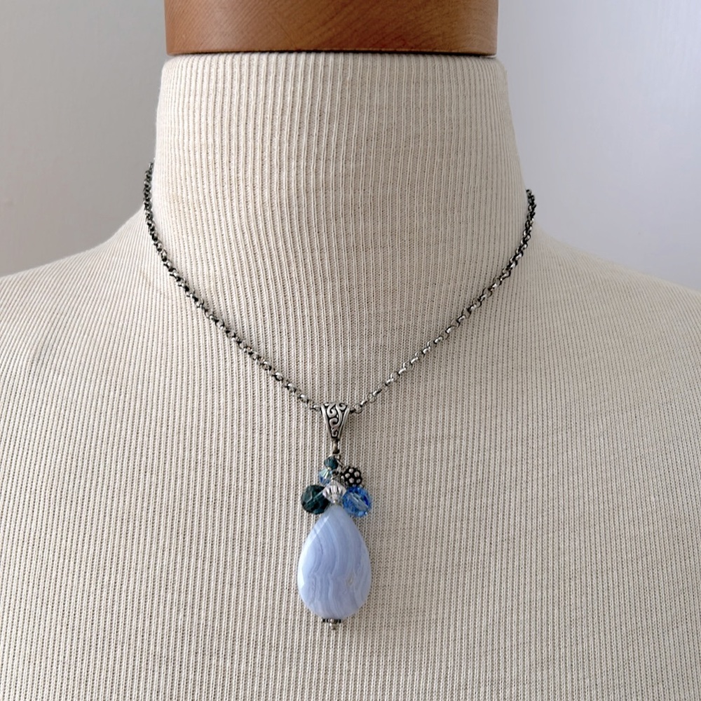The silver blues necklace